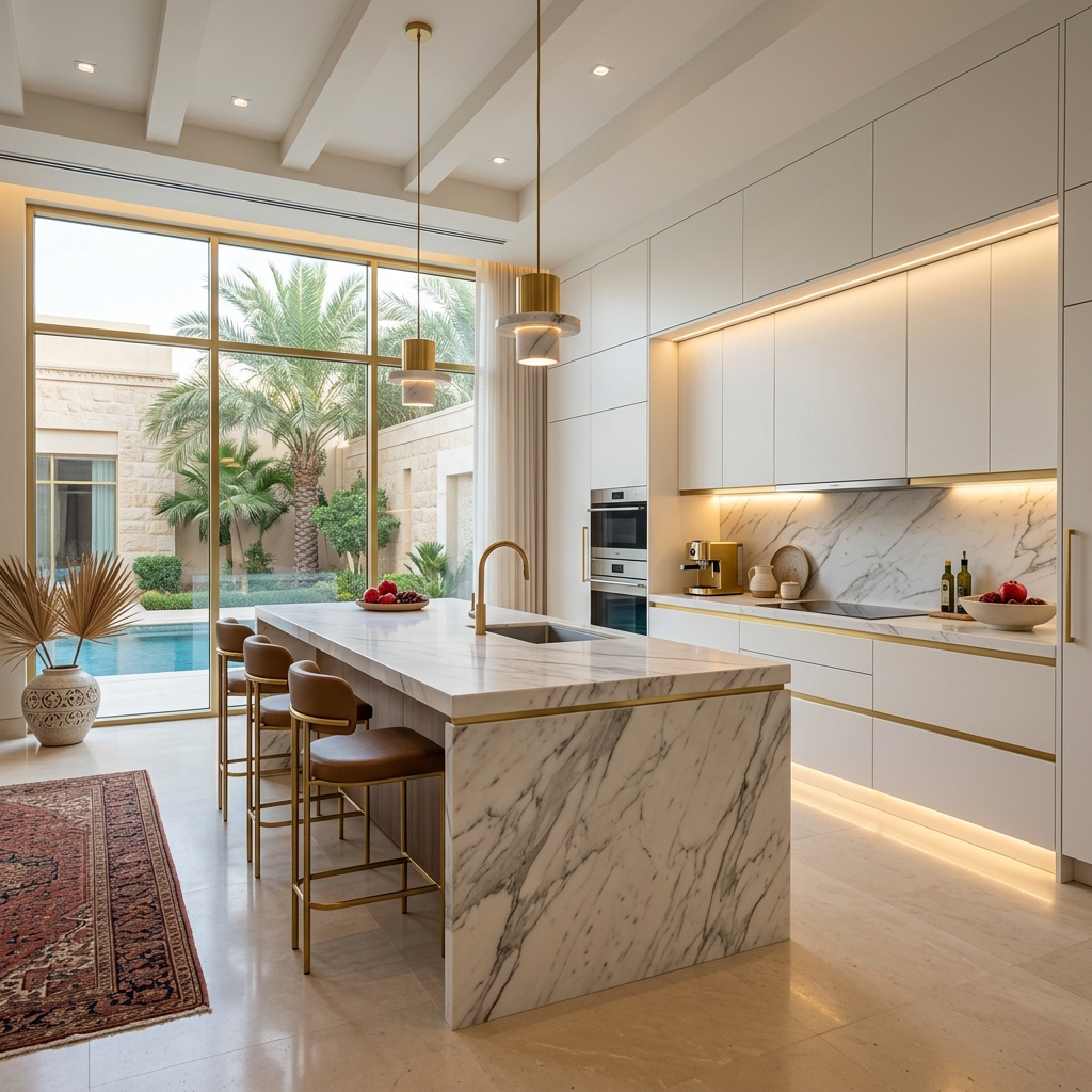 تصميم مطابخ الجبيل 2026 – الدليل الكامل من الكابينيت لأطباق الحوائط